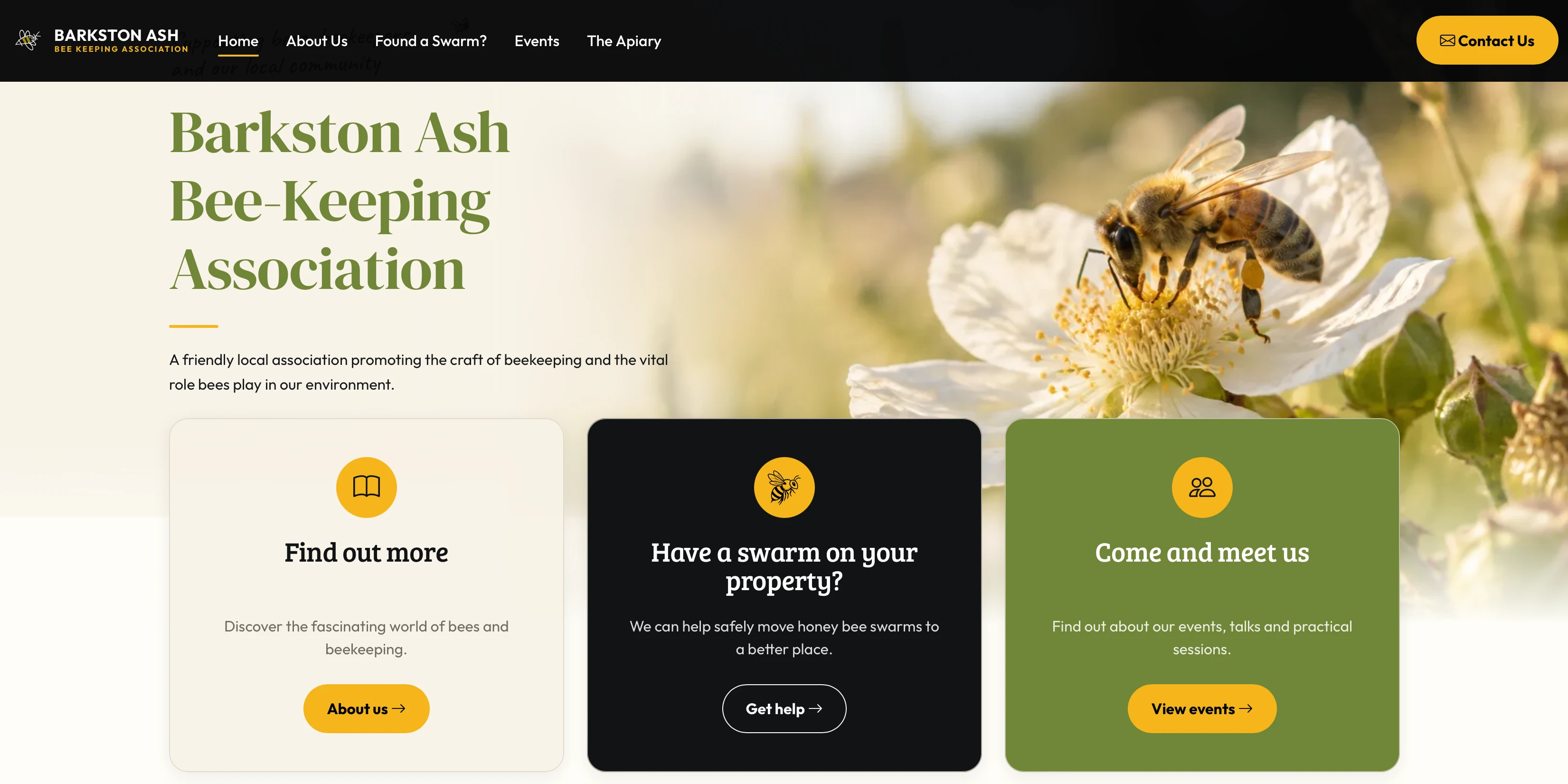 Barkston Ash Beekeeping Association website